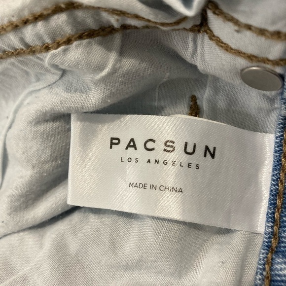 PACSUN Los Angeles size 31 Mom Jean light wash 12.5” rise - Picture 7 of 8